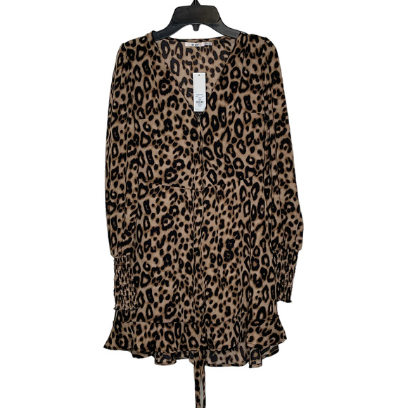 Francesca's Mi Ami Womens Slip Dress Size XXS Brown Leopard‎ Cheetah Print New - Picture 1 of 7